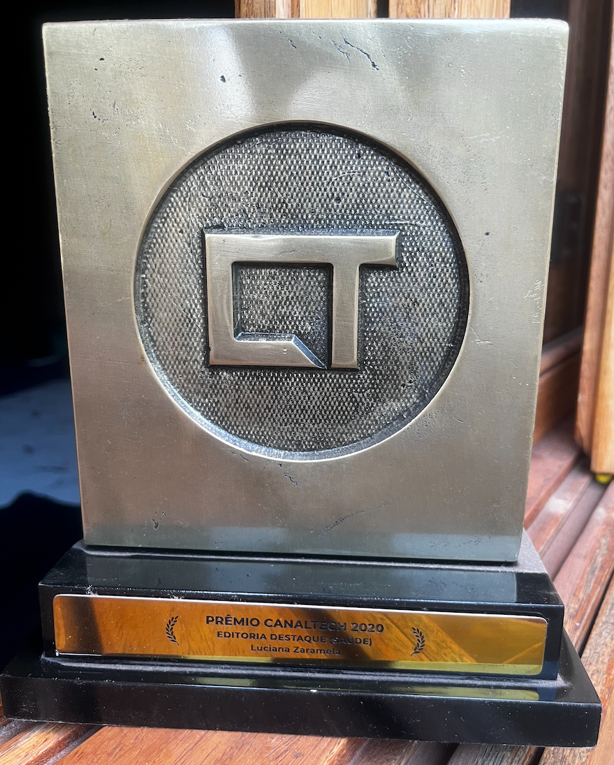 Troféu do Prêmio Canaltech 2020, Editoria Destaque (Saúde), Luciana Zaramela